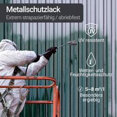 Vernice per Metallo Smalto Metallico Pittura Colorata Ferro Acciaio W900 1-5L