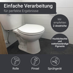 Vernice per piastrelle Pittura Colorata di lastre pareti rivestimenti Bagno Cucina W713 1-5L