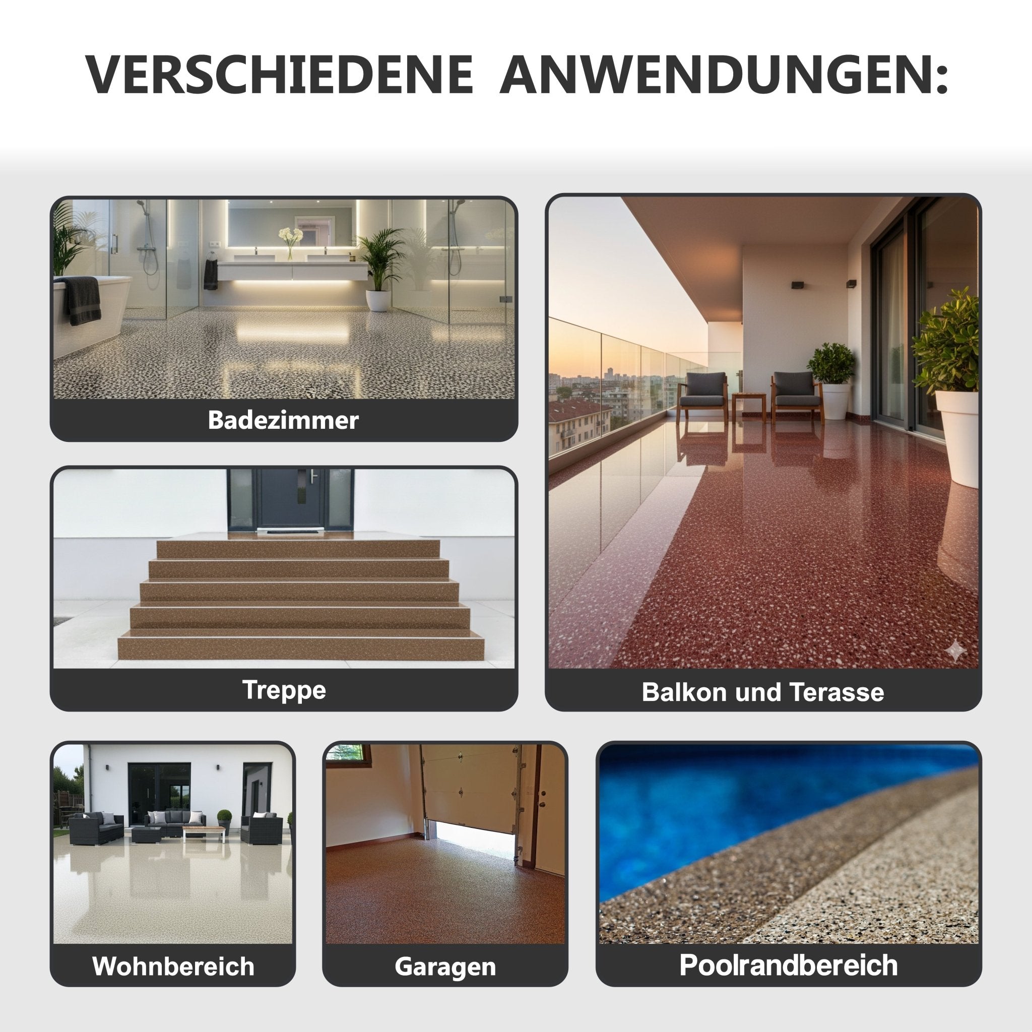 2K Epoxidharz Steinteppich Porenfüller Bodenbeläge Steinboden Treppe W731 3 - 9Kg - WO - WE.SHOP