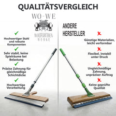 Racla da pavimento per grandi superfici 560 mm a manico lungo dentata con sistema a innesto PL230