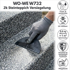 Sigillante in resina epossidica per tappeto in pietra rivestimento del pavimento scale W732 1,5-9KG