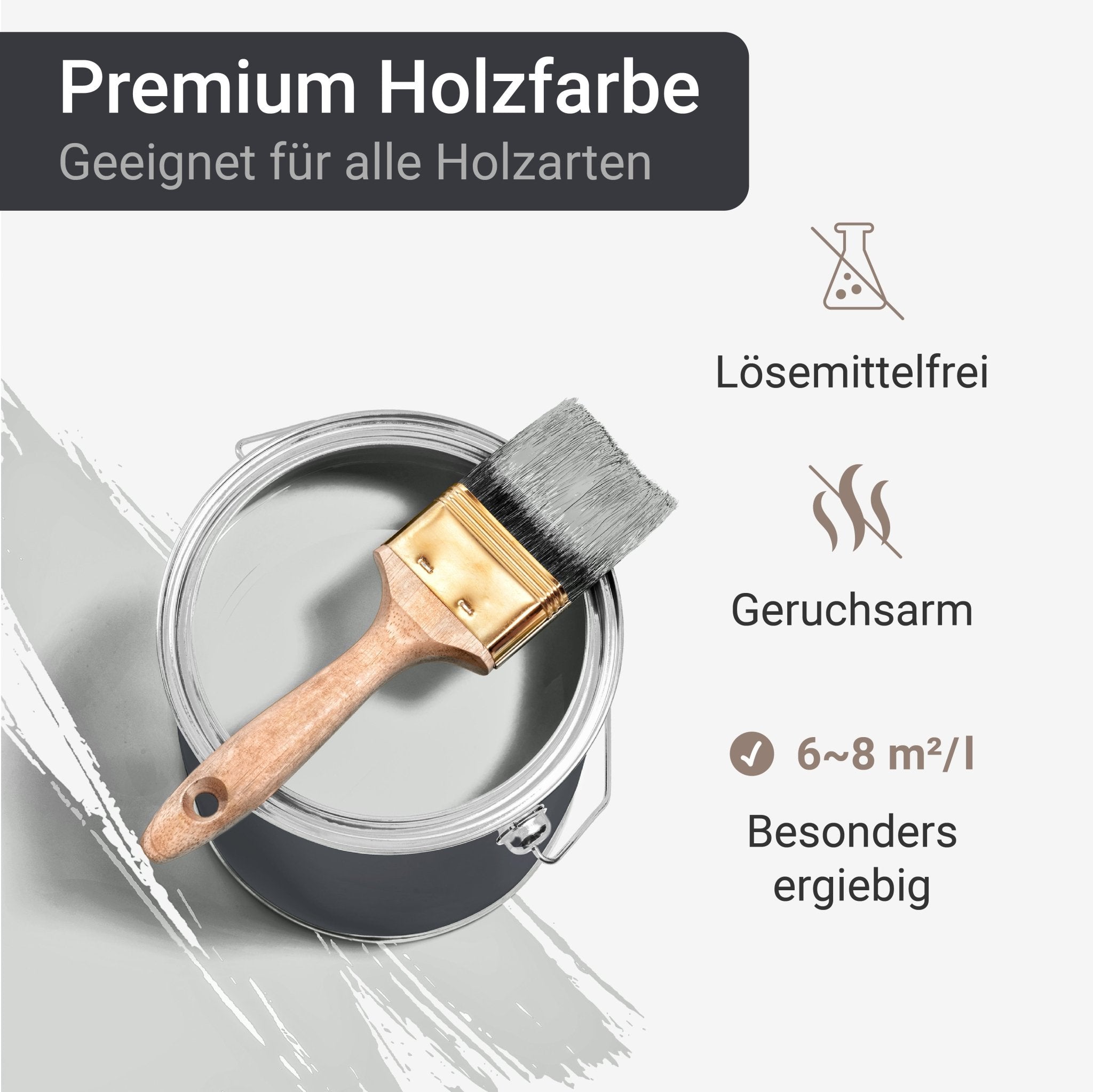 Holzfarbe Holzlack Holzanstrich Holzbeschichtung Wetterschutzfarbe Holz W420 - 2,5L - 20L - WO - WE.SHOP