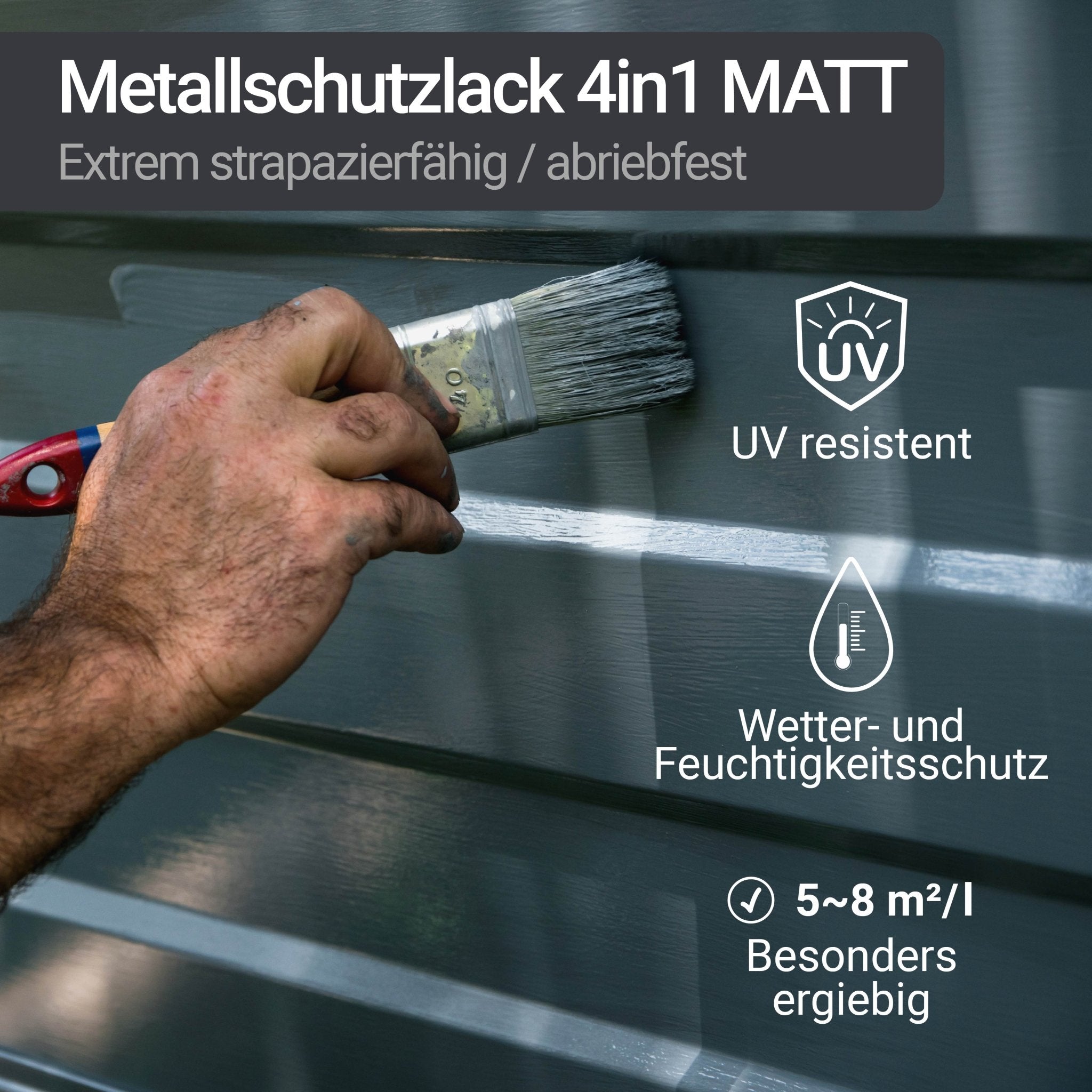 Metal protective paint 4in1 metal protective paint MATT W909 1-5L