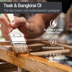 Olio di Teak & Bangkirai Cura per Legno Impregnante Incolore W205 1-10L