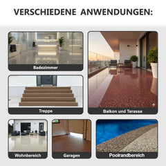2K Epoxidharz Steinteppich Porenfüller Bodenbeläge Steinboden Treppe W731 3 - 9Kg - WO - WE.SHOP