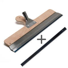 Racla da pavimento per grandi superfici 560 mm a manico lungo dentata con sistema a innesto PL230