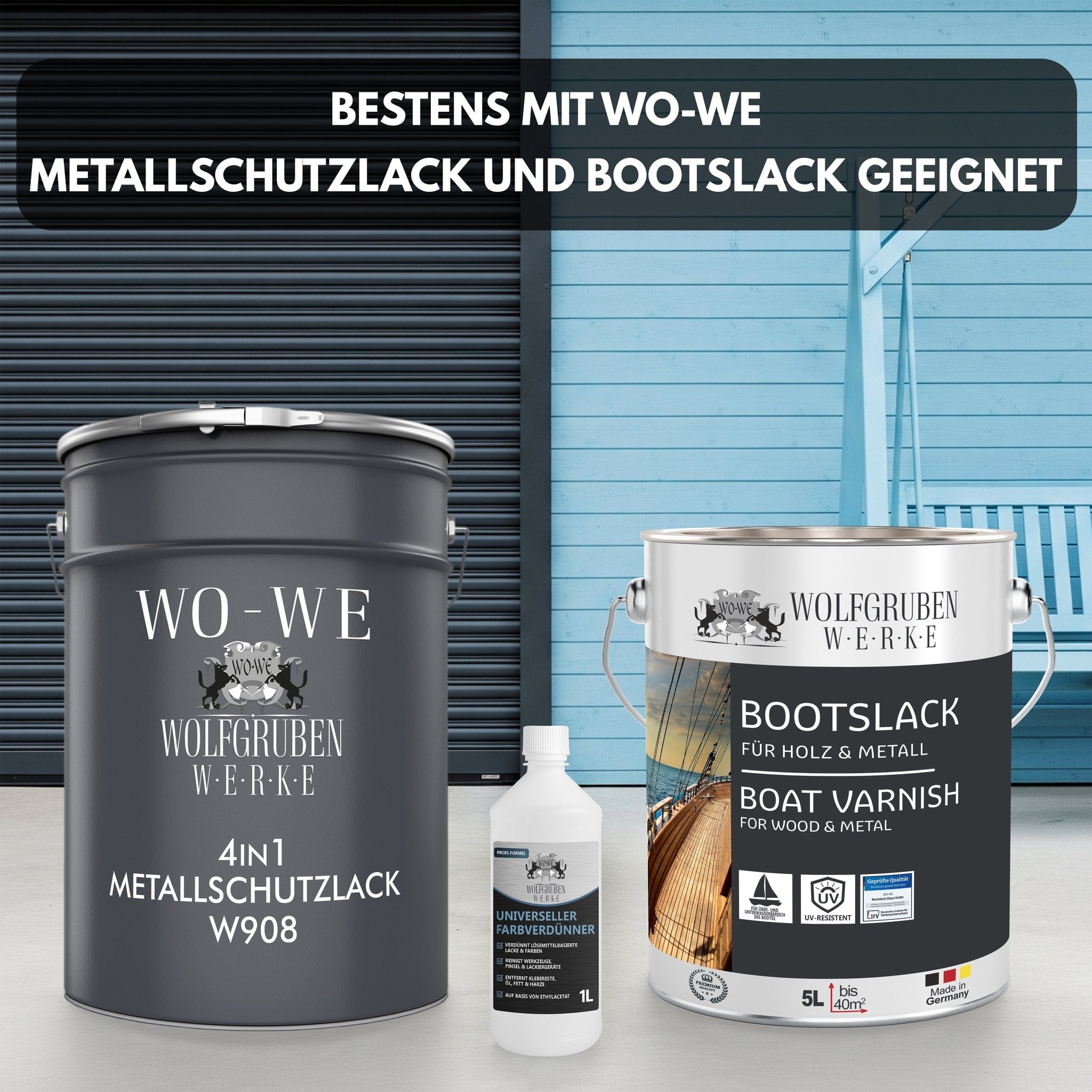 Universeller Farbverdünner Spezialverdünnung Lackverdünner Pinselreiniger W910 – 1L - WO - WE.SHOP