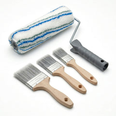 Profi Painter Set Paint Roller 27 cm + 3 Brushes 35/50/70 mm for Wall Paint, Varnish, Indoor & Outdoor