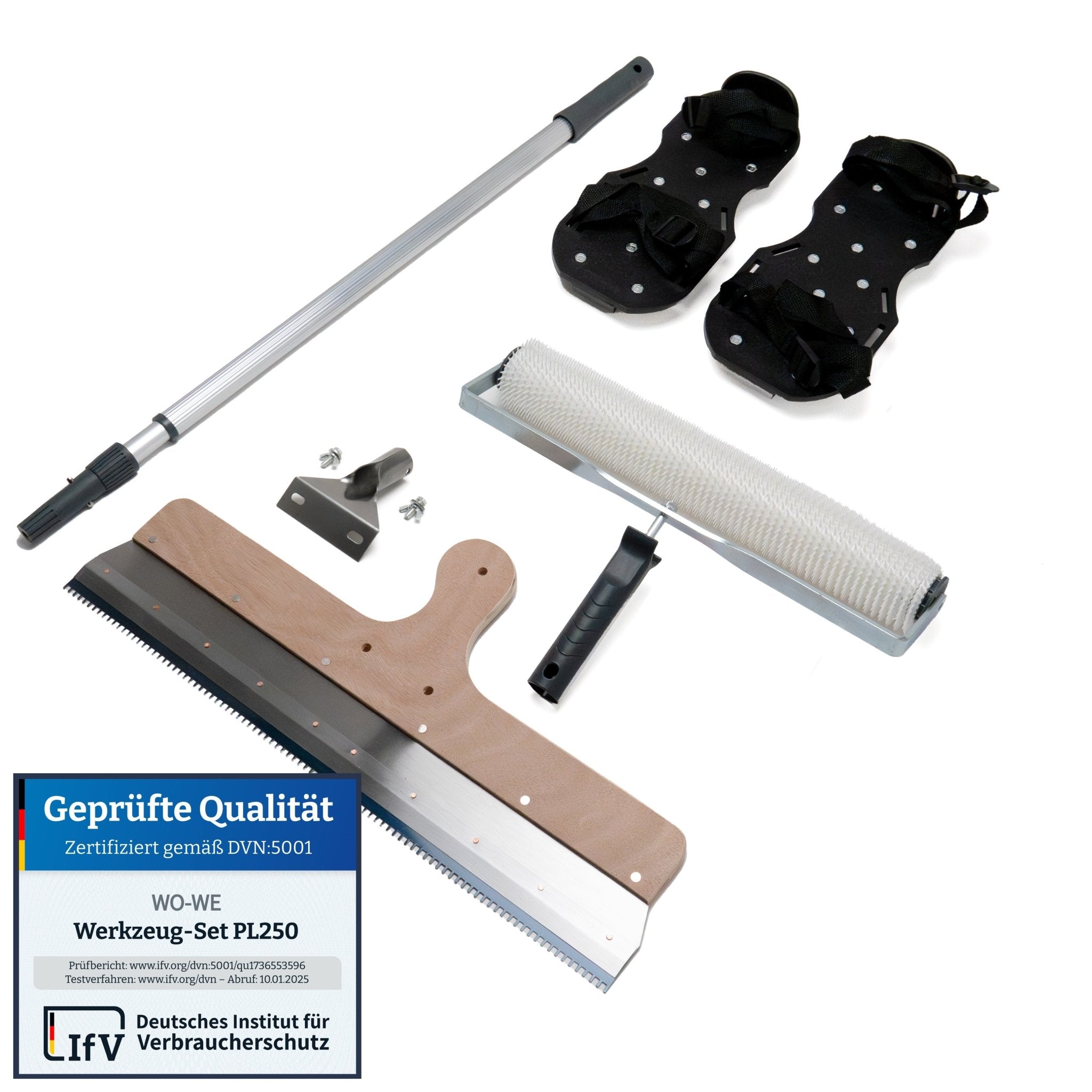 #Größe_Entlüftungsrolle 40cm + Stehrakel + Nagelschuhe + Teleskopstiel