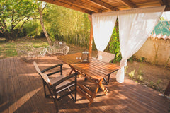Olio per Mobili da Giardino Terrazza Restauratore Legno Teak Cura Protezione W229 1-10L