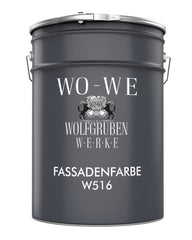 Pittura per Facciate Imbiancare Muri Tinteggiatura Rivestimento per esterno Bianco W516 1-20L