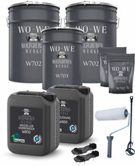 Pittura per pavimento a base resina epossidica Rivestimento bicomponente x garage box W702 2,5-20Kg